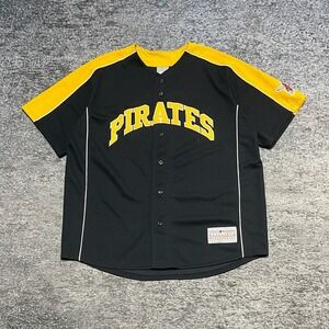 Vintage Pittsburgh Pirates Zack‎ Duke Jersey #57 Mens XL Black Yellow MLB